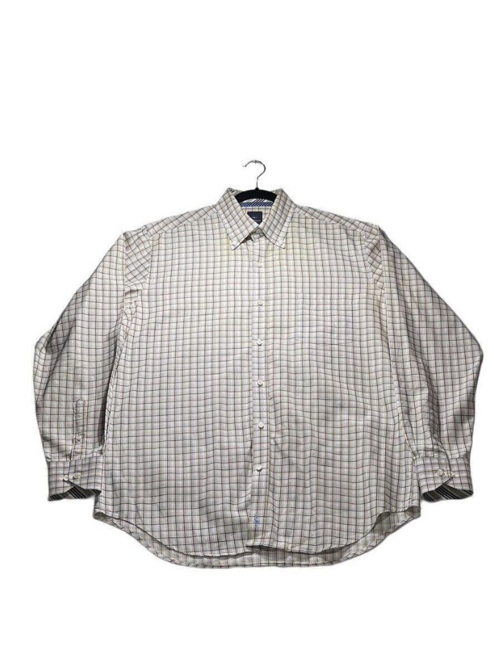 Tailor Byrd COLLECTION Mens XL Button-Down Long-Sleeve Plaid Shirt - Picture 10 of 11